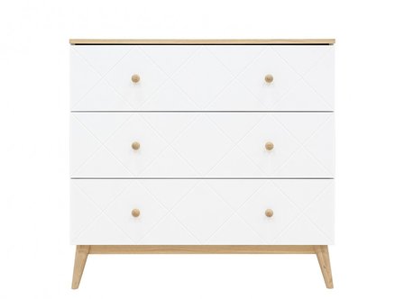 Bopita Paris 2-delige babykamer wit - eiken
