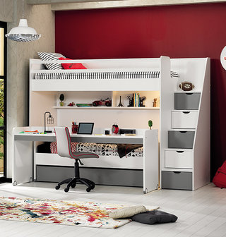 neo stapelbed met bureau groot