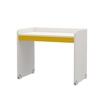 Neo hoogslaper 90x200 met bureau en kledingkast wit - geel