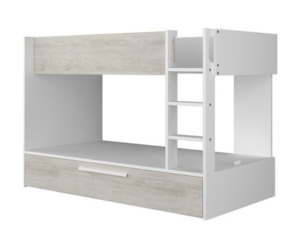 Trasman Jules stapelbed met slaaplade 90x200 wit 