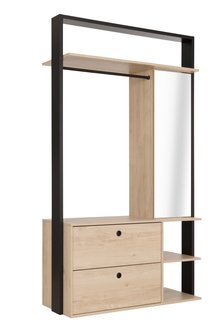 Duplex open rack large naturel / zwart 