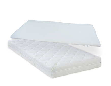 ABZ peutermatras Witte panter 70x140 HR 30 + Airgosafe topper 