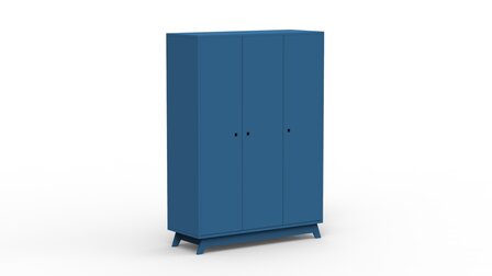 madavin 3 deurs kast Atlantisch blauw