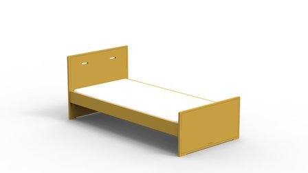 madaket bed 90x200 oker geel