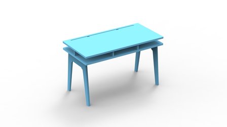 madavin bureau azur blauw