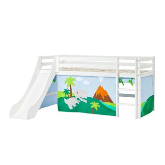 hoppekids glijbaan bed dino tent