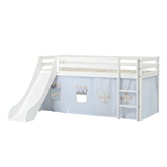 hoppekkids glijbaan bed fairytail knight bed