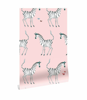 KEK Amsterdam behang Zebra roze