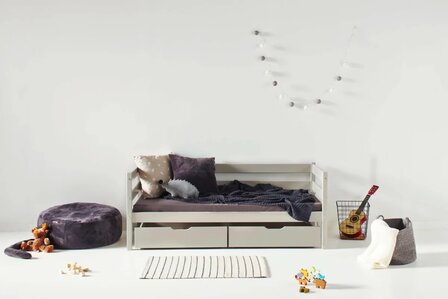 hoppekids eco comfort  bed dove grey 70x160