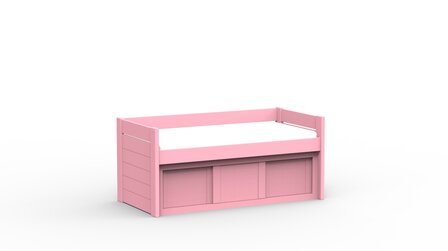 dominique bedbank licht roze 90x190
