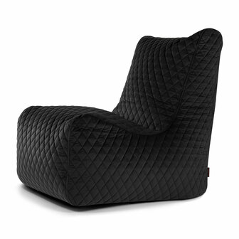 Slowdown seat zitzak lure luxe velours zwart
