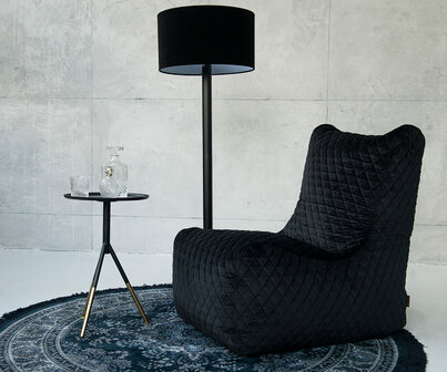 sfeer seat velours zitzak zwart