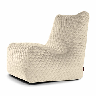 Slowdown seat zitzak lure luxe velours pearl