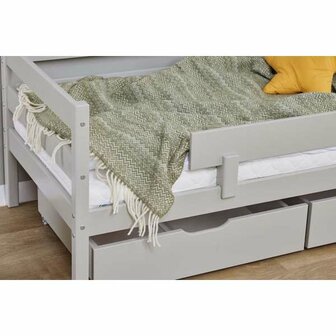 Buitenshuis Vruchtbaar ontgrendelen Hoppekids Eco comfort peuterbed 70x160 grenen Dove grey - Kinderbeddenstore