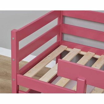 Hoppekids Eco comfort peuterbed 70x160 grenen Baroque rose