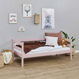 Pacifische eilanden Kansen Zelfrespect Hoppekids Eco comfort peuterbed 70x160 grenen Pale rose - Kinderbeddenstore