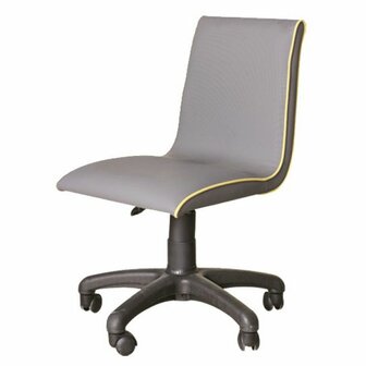 smart bureaustoel grijs/geel