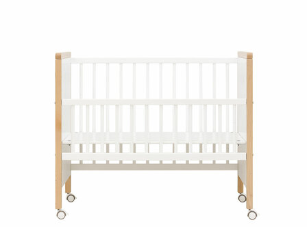 Bopita Flo co-sleeper wit-beuken  *GRATIS matrasje 50x90X7