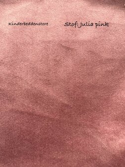 Julia velours pink = stof hoofd foto