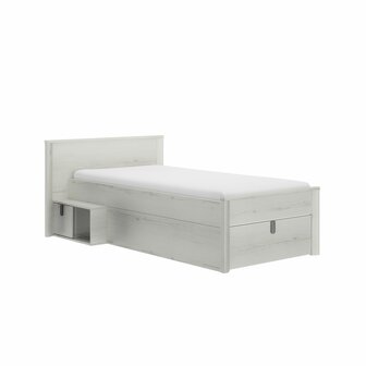 lugano compact bed wit eiken look