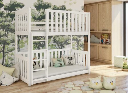 conversano stapelbed 90x200 wit standaard zo geleverd