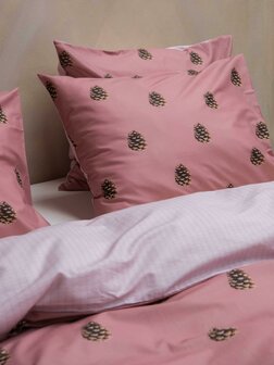 Snurk dekbedovertrek Pinecones Dusty pink 2 persoons 240x200/220