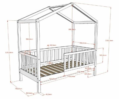 bedmaten Dallas 70x140