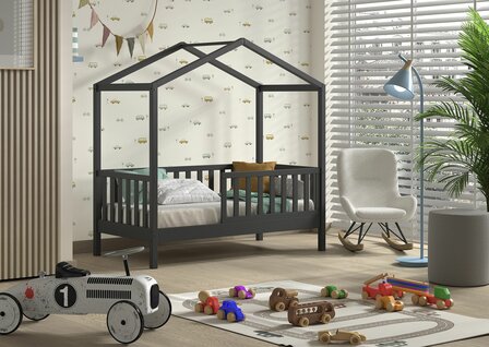 Dallas junior huisbed 70x140 antraciet