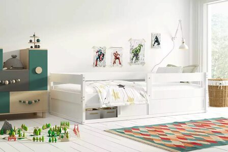 Latiano peuterbed 80x160 met schuifdeur wit