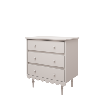 Babushka commode 3 laden wit