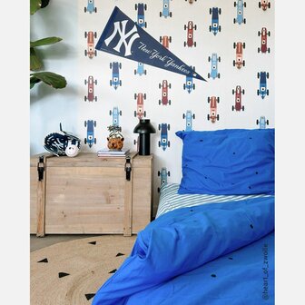 Studio Ditte dekbedovertrek speelse blokjes blauw 1 persoons 140x200/220