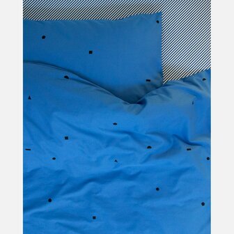 studio ditte overtrek speelse blokjes blauw 140x200