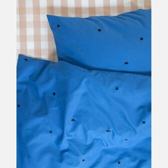 Studio Ditte dekbedovertrek speelse blokjes blauw 1 persoons 140x200/220