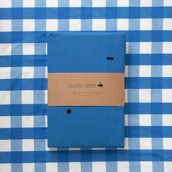 Studio Ditte dekbedovertrek speelse blokjes blauw 1 persoons 140x200/220