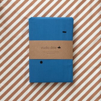 Studio Ditte dekbedovertrek speelse blokjes blauw 1 persoons 140x200/220