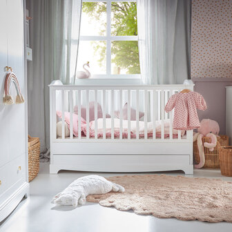 Royal ledikant 70x140 wit  met lade