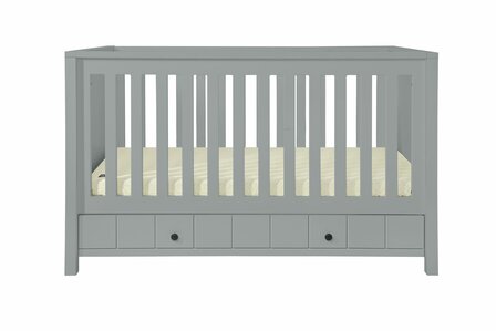 Allpin meegroei ledikant 70x140 grijs
