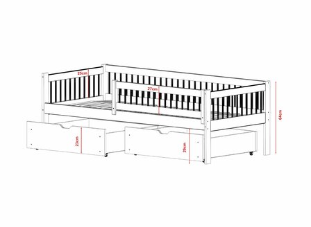 bedmaten Evoria bed