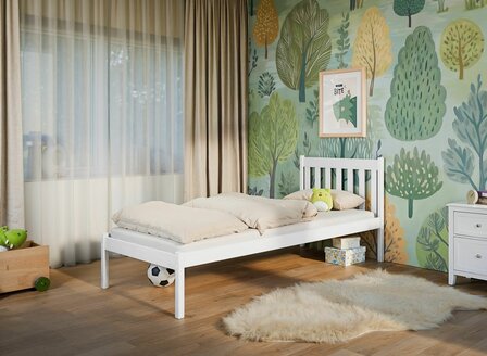 Matio 1-persoonsbed 90x200 massief grenen