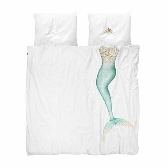 Snurk mermaid 240x200 overtrek wit