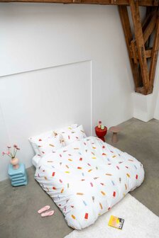 Snurk dekbedovertrek popsicles 1 persoons 140x200/220