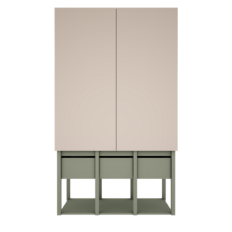 Tweens 2 deurs kast zand eucalyptus