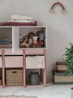 Tweens wandkast zand koraal roze