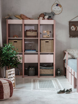 Tweens boekenkast koraal roze