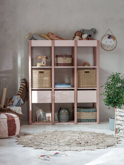 Tweens boekenkast koraal roze