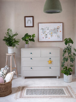 Vintage commode 3 laden cashmere