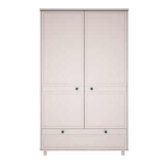 Vintage 2 deurs kast met lade cashmere