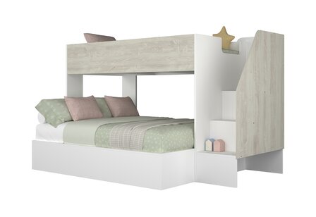 boven bed 90x190 / onder bed 140x190