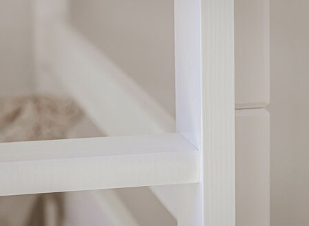 Karanza stapelbed met logeerlade massief grenen 90x200 naturel