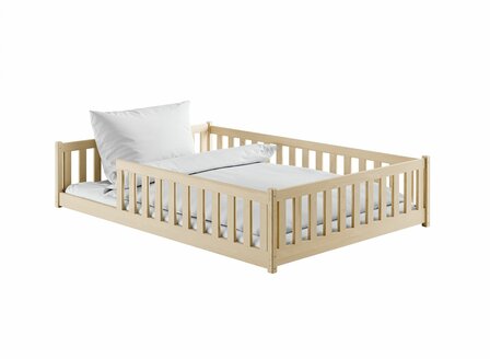 Barletta twijfelaar inloop bed massief grenen 120x200 naturel